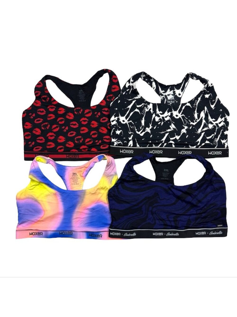 NEW Woxer Boss 2.0 Womens Sports Bra Activewear Top • Size 3XL • Lot of 4